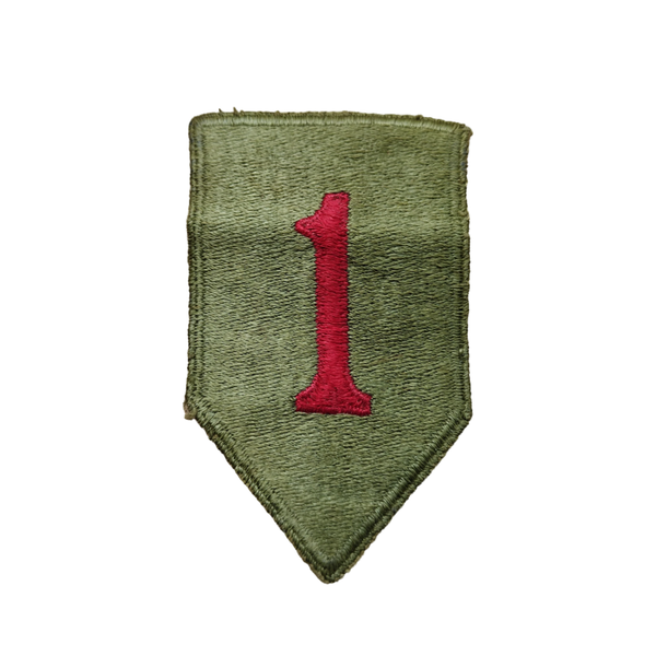 WWII US 1st Infantry Division Patch Greenback