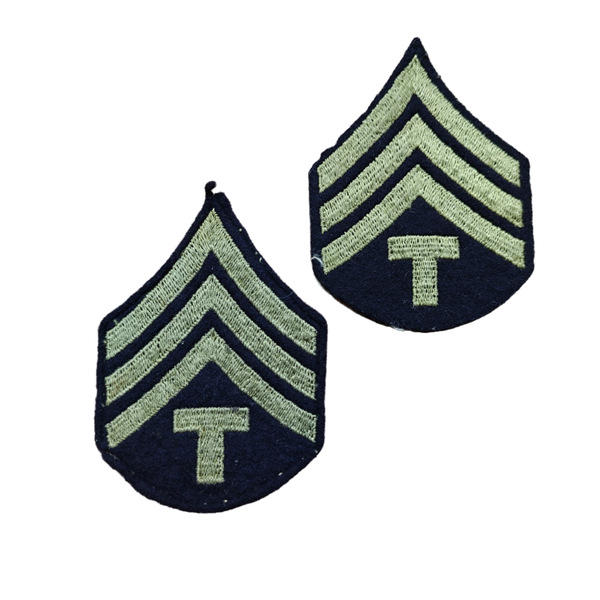 WWII US Technician 4th Grade Rank Stripes 1