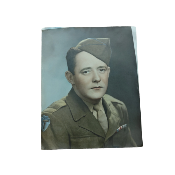 WWII US Portrait Photograph 36th Infantry Division Named