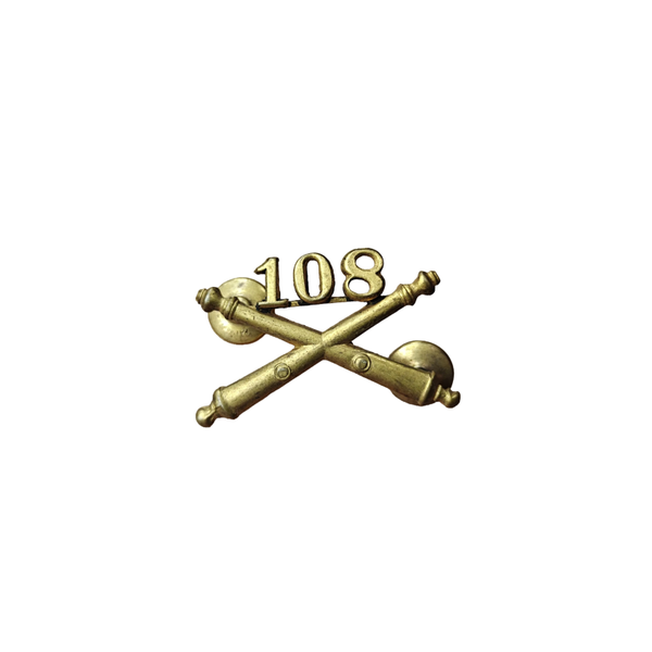 WWII US Collar Pin 108th Artillery Regiment