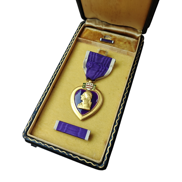 WWII US Purple Heart Medal With Box