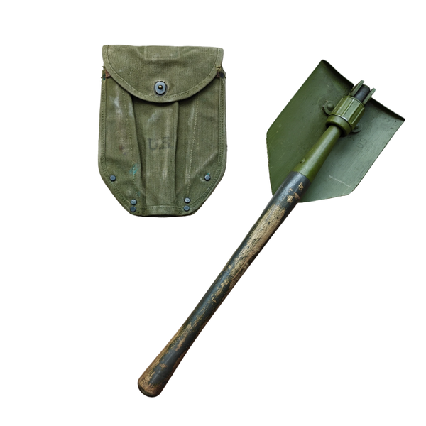 WWII US M43 Shovel With Carrier 1944