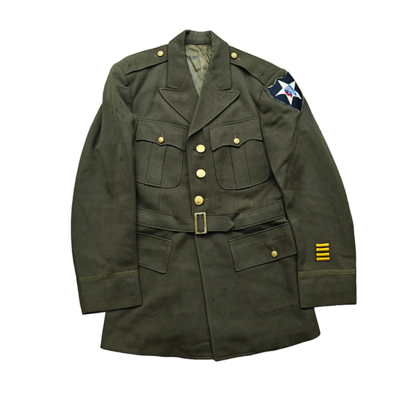 WWII US Officers Class A jacket 2nd Infantry Division Named