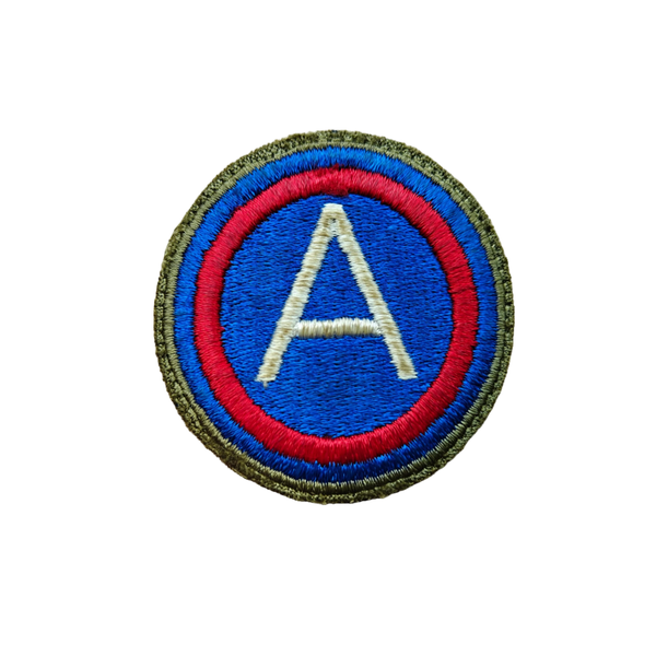 WWII US 3rd Army Patch OD Border Greenback