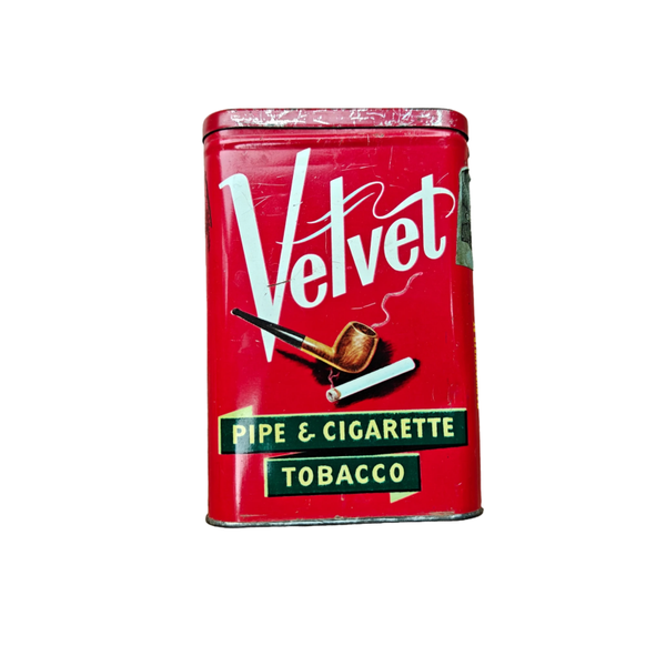 WWII US Tobacco Tin Velvet