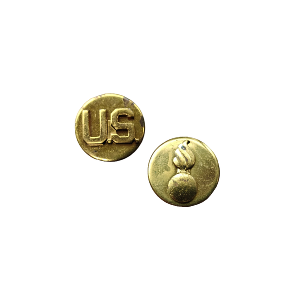 WWII US Collar Disc Set Ordnance