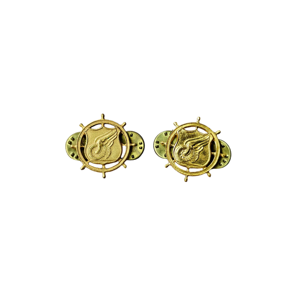 WWII US Collar Pin Set Transportation Corps