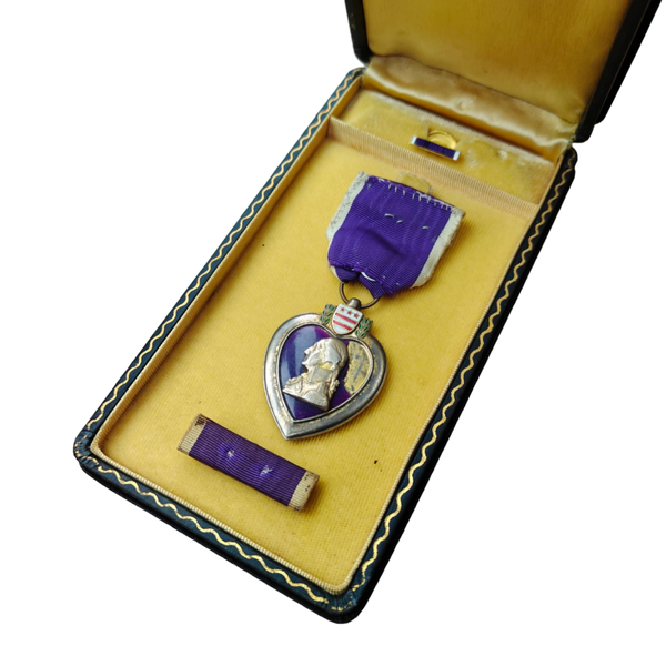 WWII US Purple Heart Medal With Box
