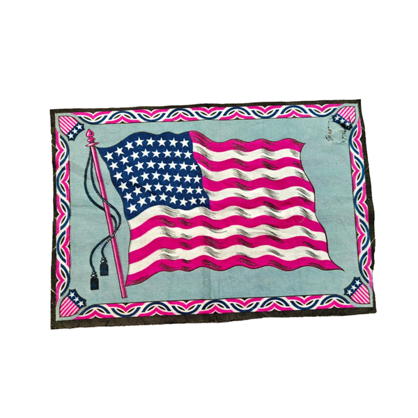 WWII US Sweetheart Cloth Flag
