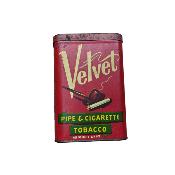 WWII US Tobacco Tin Velvet