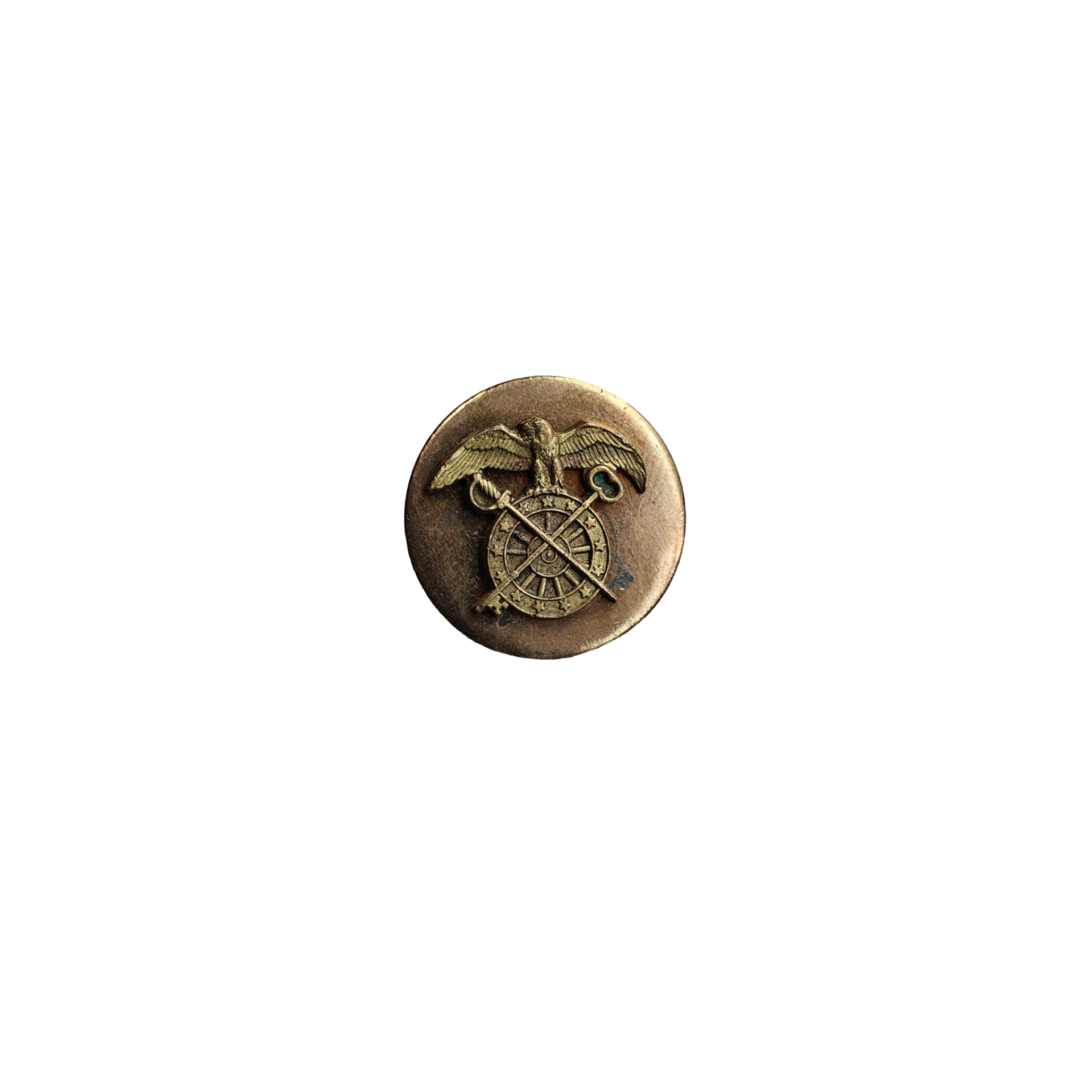 WWII US Collar Disc Quartermaster Screwback
