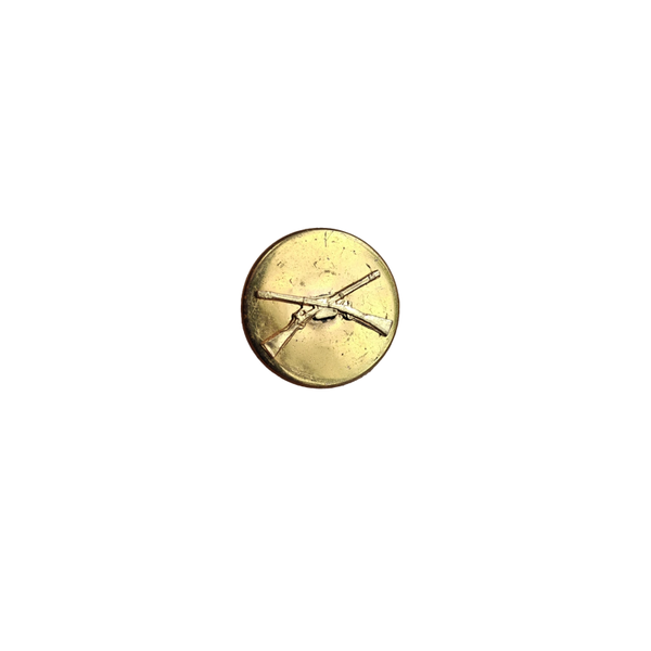 WWII US Collar Disc Infantry Screwback