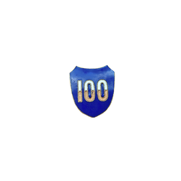 WWII US DUI Pin 100th Infantry Division