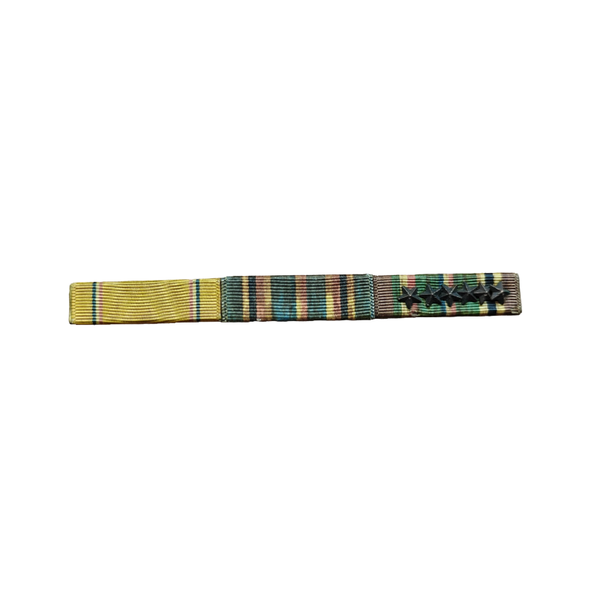 WWII US Ribbon Bar American Defense, American Campaign, European Campaign Medal