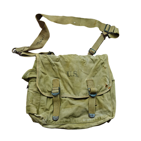WWII US Musette Bag With Strap 1942