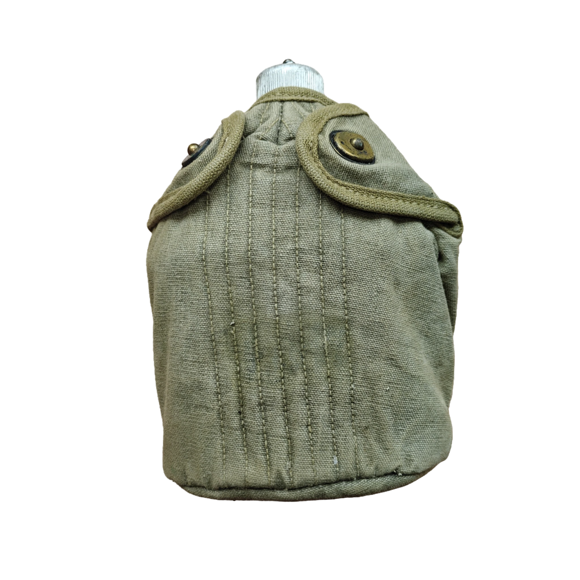 WWII US Canteen OD Cover With Initials