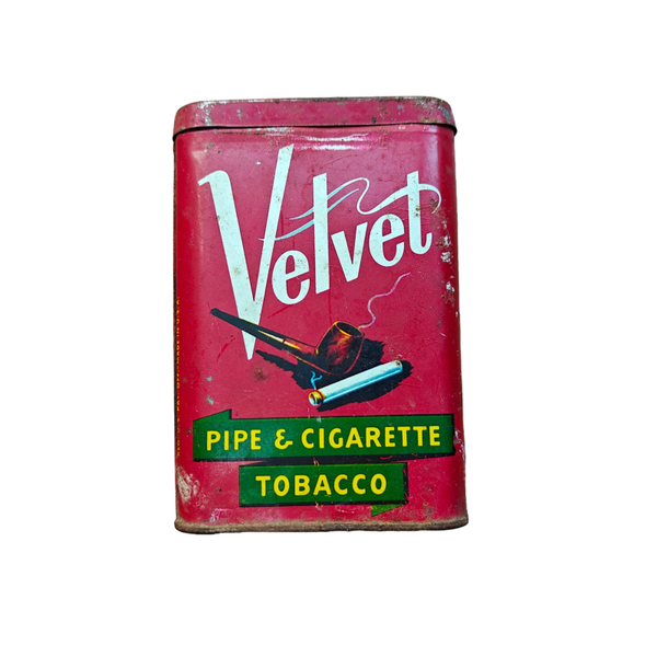 WWII US Tobacco Tin Velvet