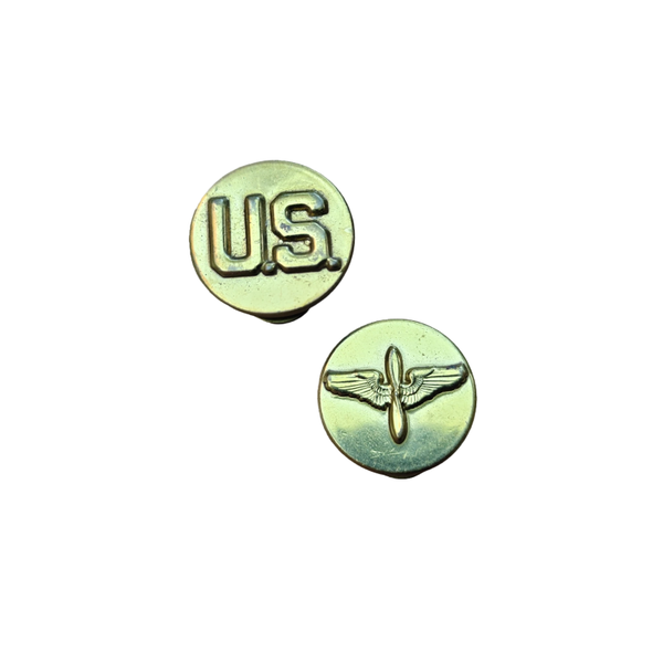 WWII US Collar Disc Set Air Force