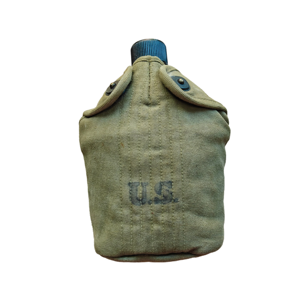 WWII US Canteen With Laundry Code