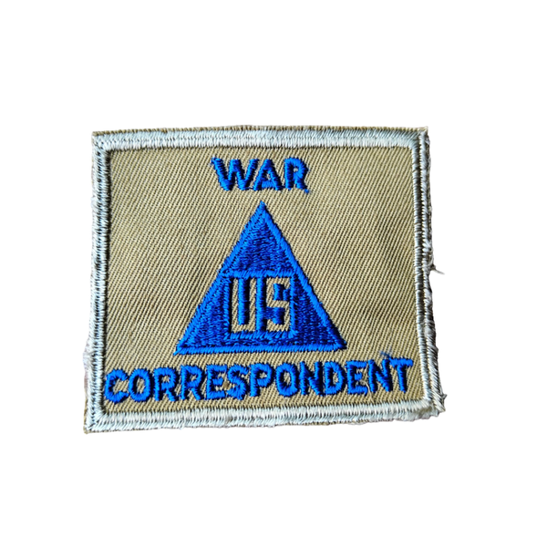 WWII US War Correspondent Patch