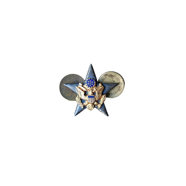 WWII US Collar Pin General Staff