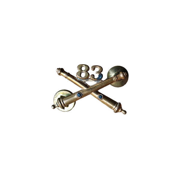 WWII US Collar Pin 83rd Artillery Regiment