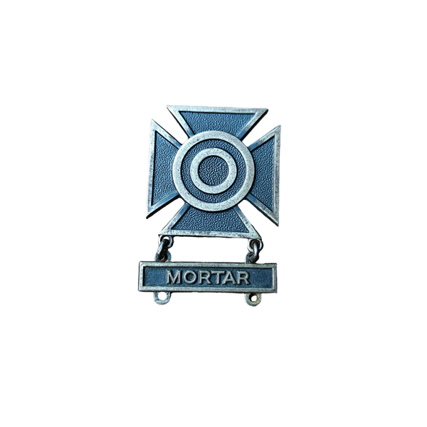 WWII US Marksman Badge Mortar