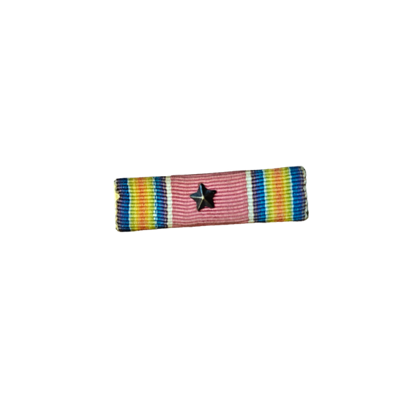 WWII US Ribbon Bar Victory Medal With Star