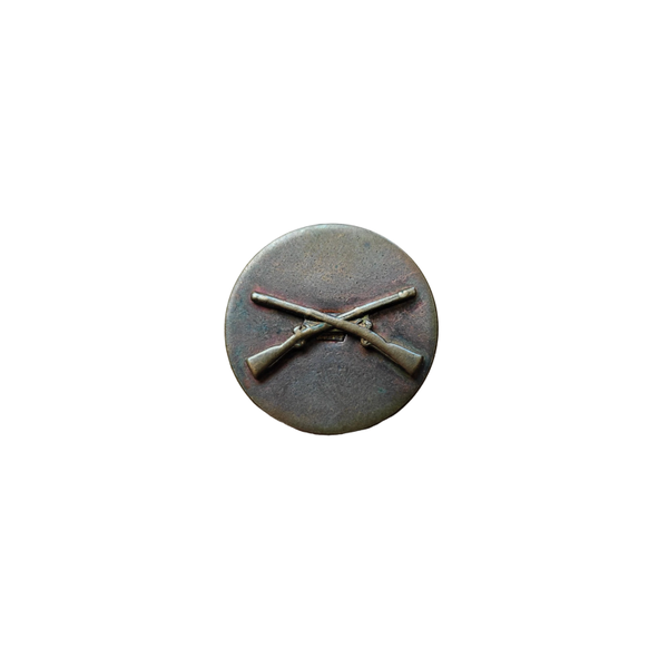 WWII US Collar Disc Infantry Screwback