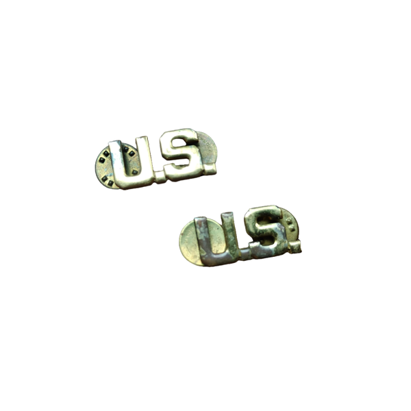 WWII US Collar Pin Set U.S.