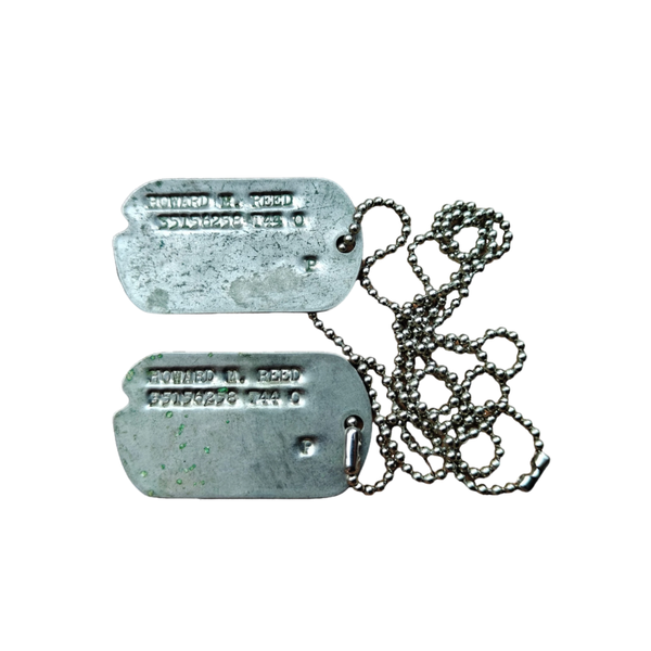 WWII US Dog Tag Set Reed