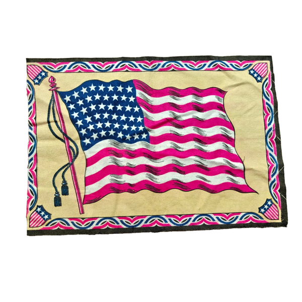 WWII US Sweetheart Cloth Flag