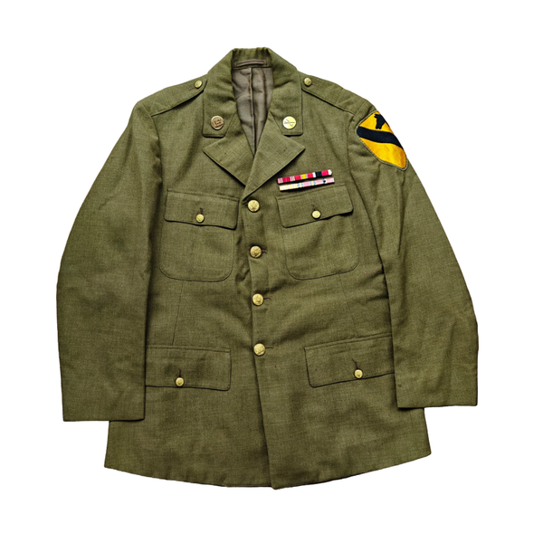 WWII US Class A Jacket 1st Cavalry Division Named