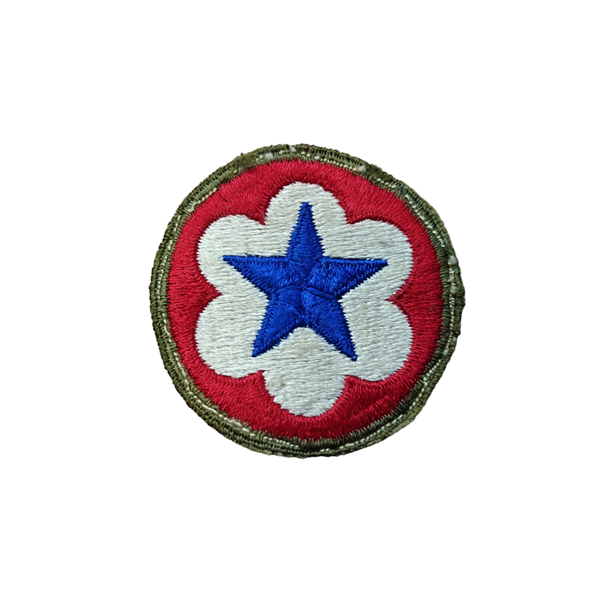 WWII US Army Service Forces Patch OD Border