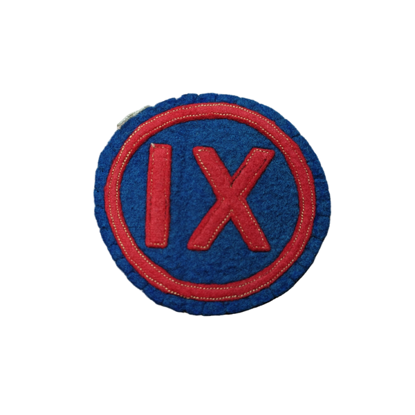 WWII US 9th Army Corps Patch felt
