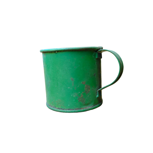 WWII US Ration Tin Cup Evaporated Milk