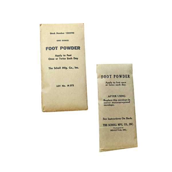 WWII US Foot Powder Packet
