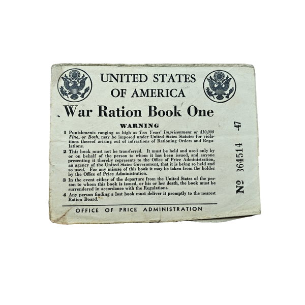 WWII US OPA Ration Booklet