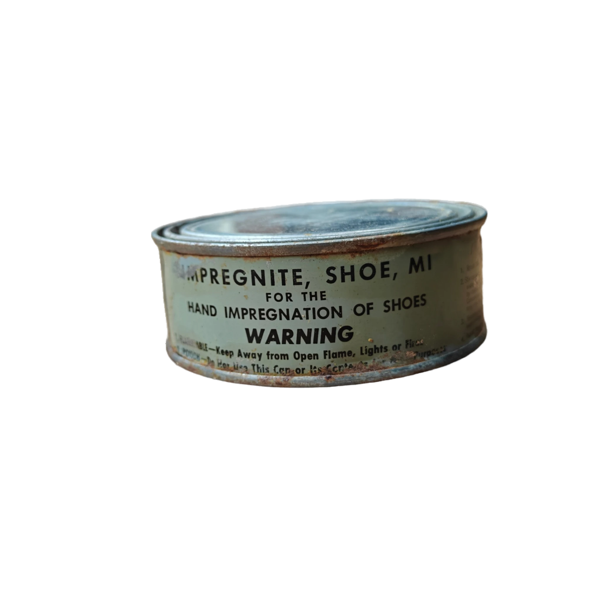 WWII US Shoe Impregnite Tin