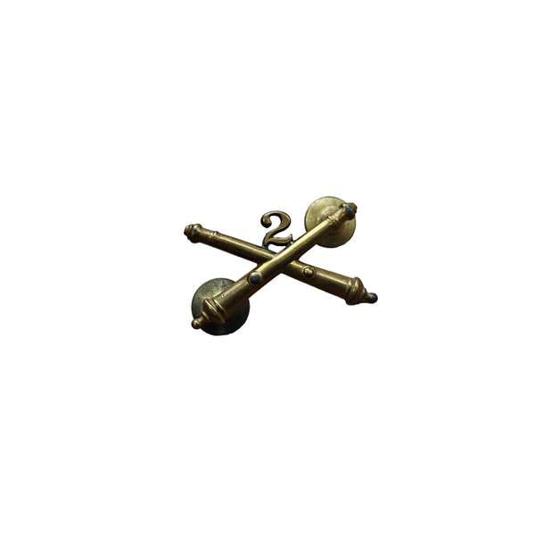 WWII US Collar Pin 2nd Artillery Regiment