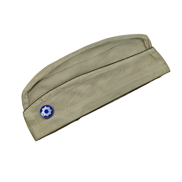 WWII US Garrison Cap Officer 8th Service Command