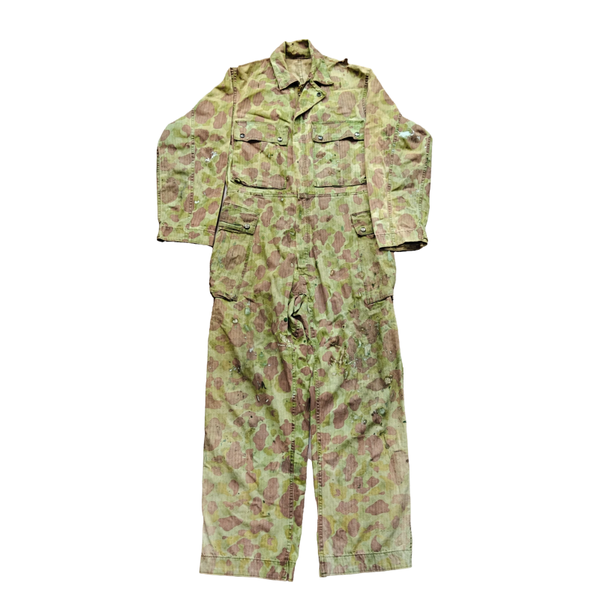 WWII US Frogskin Camouflage HBT Overalls