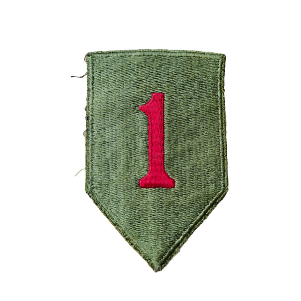 WWII US 1st Infantry Division Patch Greenback