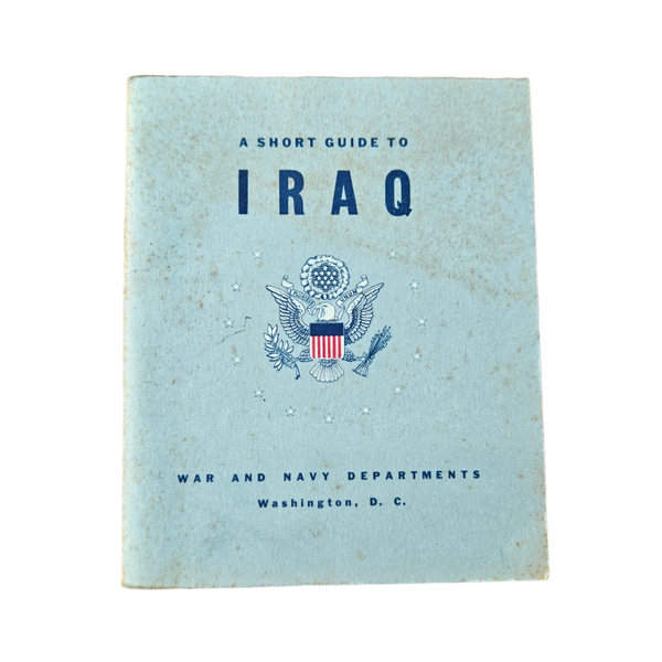 WWII US Booklet Guide To Iraq