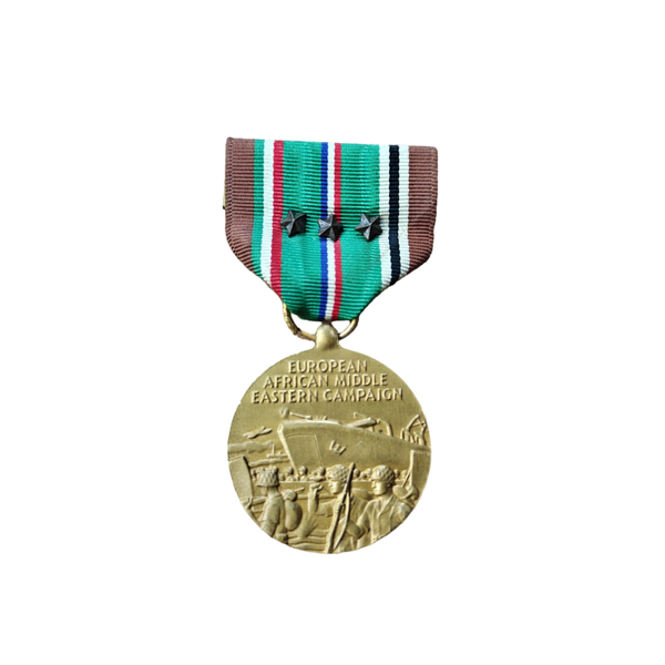 WWII US European/African Campaign Medal 3 Stars