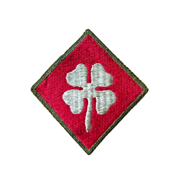 WWII US 4th Army Patch OD Border Greenback
