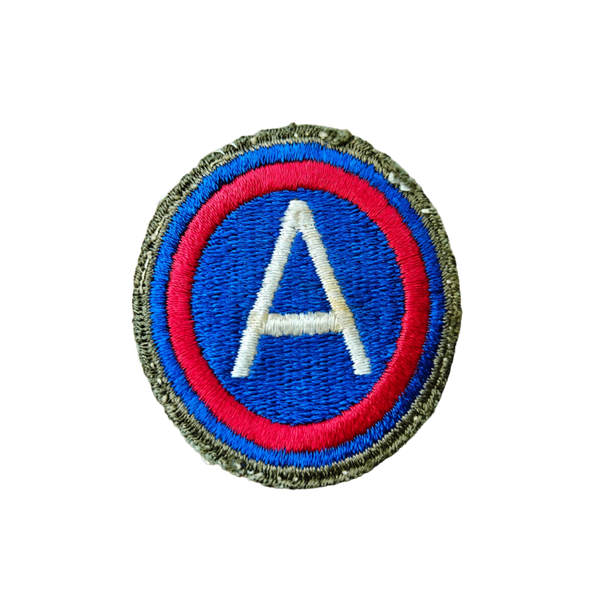WWII US 3rd Army Patch OD Border Greenback