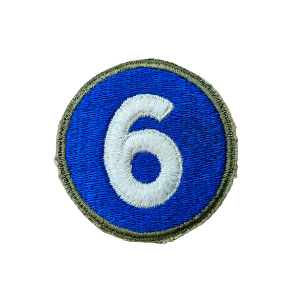 WWII US 6th Army Corps Patch Greenback