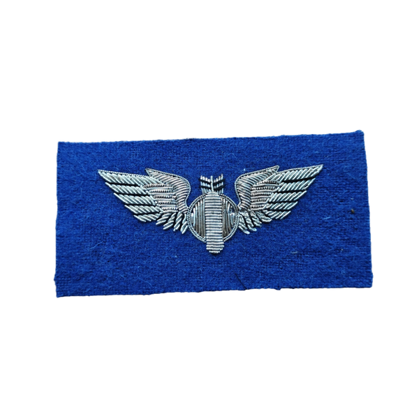 WWII US Bombardier Wing Patch British Made Bullion