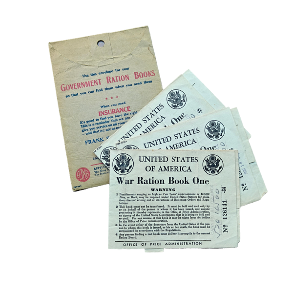 WWII US OPA Ration Booklet Set